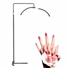 FXNFXLA Half Moon Light LED Floor Lamp 26 Inch, Three Color Temperature Lash Light for Eyelash Tech, Eyelash Extensions, Skincare, Tattoo, Nail and Make Up