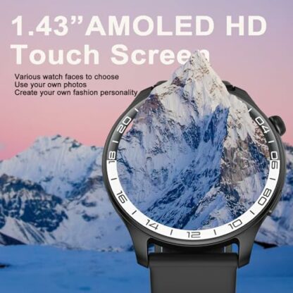 Fempoin Smart Watch for Men Answer/Make Calls, 40mm AMOLED Smartwatch, IP68 Waterproof and 110+ Sport Modes Fitness Watch - Image 3