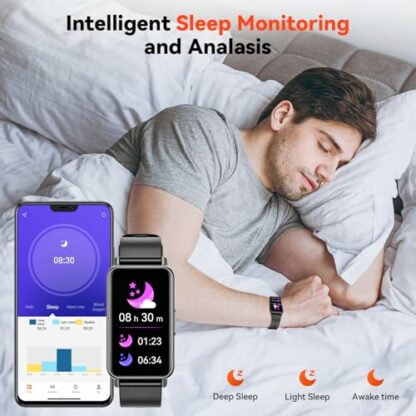 Fitness Tracker Watch for Men Women, 1.47" Smartwatches with 24/7 Heart Rate/Sleep Monitor/Calorie Monitor, 100+ Sports Modes Activity Trackers, Smart Watch for Women Compatible with Android iOS - Image 4