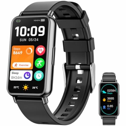 Fitness Tracker Watch for Men Women, 1.47" Smartwatches with 24/7 Heart Rate/Sleep Monitor/Calorie Monitor, 100+ Sports Modes Activity Trackers, Smart Watch for Women Compatible with Android iOS - Image 2