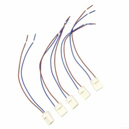 Five Pack G9 Ceramic Lamp Holders with Attached Cables for Reliable Lighting Solutions 3 Five Pack G9 Ceramic Lamp Holders with Attached Cables for Reliable Lighting Solutions - Image 3