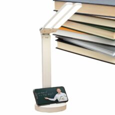 Folding Desk Light - Foldable Cordless Tabletop LED Lamp | Double Light Source, 3 Lighting Modes, Rechargeable Bedside Light for Studying, Working, Reading