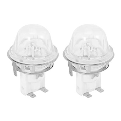 Fossthiroy 2X E14 Oven Lamp Holder Baking 15W/25W Illumination Lamp Holder Oven Lamp Cap High Temperature Lamp Base E14 500 Degrees - Image 2
