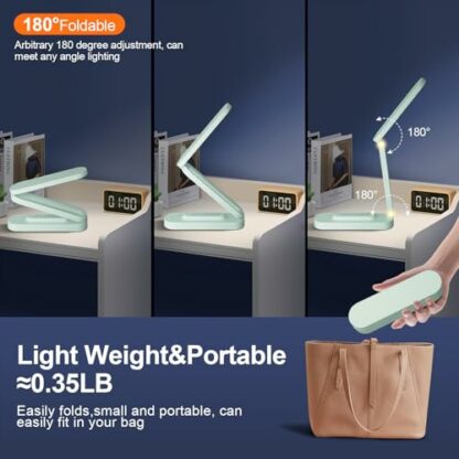 Giryuhd LED Desk Lamp for Office Home & Battery Operated Lamp Rechargeable Lamp Foldable & Portable Light, LED Desk Light Strip, 3 Brightness Dimmable Small Desk Lamp Wireless Reading Lamp 3 Giryuhd LED Desk Lamp for Office Home & Battery Operated Lamp Rechargeable Lamp Foldable & Portable Light, LED Desk Light Strip, 3 Brightness Dimmable Small Desk Lamp Wireless Reading Lamp - Image 3
