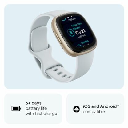 Google Fitbit Sense 2 Health and Fitness Smartwatch with built-in GPS, advanced health features, up to 6 days battery life - Compatible with iOS 15 or higher & Android OS 9.0 or higher 3 Google Fitbit Sense 2 Health and Fitness Smartwatch with built-in GPS, advanced health features, up to 6 days battery life - Compatible with iOS 15 or higher & Android OS 9.0 or higher - Image 3