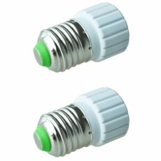 Gotoger 2X E27 to Extend Base Led Cfl Light Bulb Lamp Adapter Converter Screw Socket