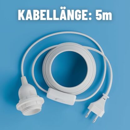 Greate Lamp Cable E27 White 5 m - Image 3
