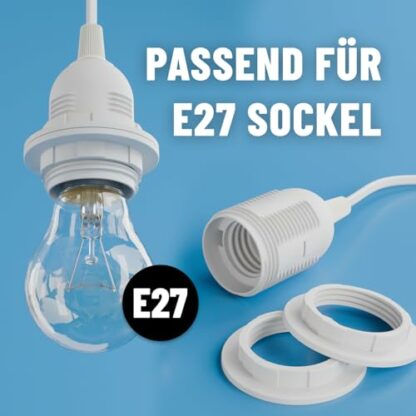 Greate Lamp Cable E27 White 5 m - Image 4