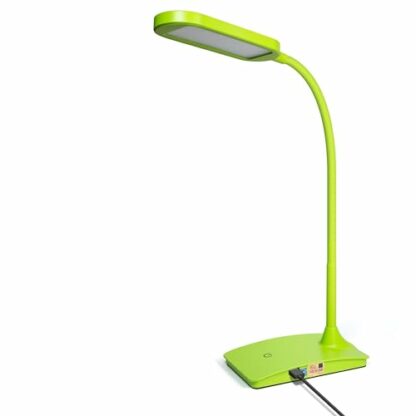 Green Desk Lamps for Home Office - Super Bright Small Desk Lamp with USB Charging Port, a Perfect LED Desk Light as Study Lamp, Bedside Reading Lights - Image 2