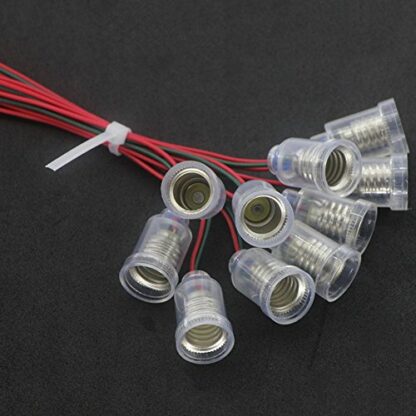 GutReise 10PCS E10 Lamps Base E10 LED Screw-Mount Small Bulbs Holder E10 Light Base Lampholder with Wire Socket for Home Experiment Circuit Electrical Test Accessories - Image 4