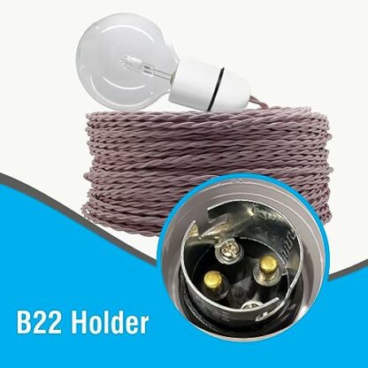 HASHK Ceiling Lamp Holder Light Bulb Socket Lamp Fitting High Temperature Resistance Ideal for Use in Confined Spaces Such As Bathrooms Bayonet Batten White 4 HASHK Ceiling Lamp Holder Light Bulb Socket Lamp Fitting High Temperature Resistance Ideal for Use in Confined Spaces Such As Bathrooms Bayonet Batten White - Image 4