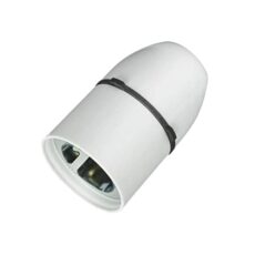 HASHK Ceiling Lamp Holder Light Bulb Socket Lamp Fitting High Temperature Resistance Ideal for Use in Confined Spaces Such As Bathrooms Bayonet Batten White