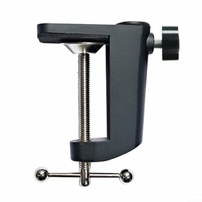 HEIBTENY Desk Lamp with C-shaped Clamp Bracket Made of Aluminium Alloy Provides Strong and Stable Hold Fixed Clamp Holder for Desk 360° Fixed Rotation - Image 2