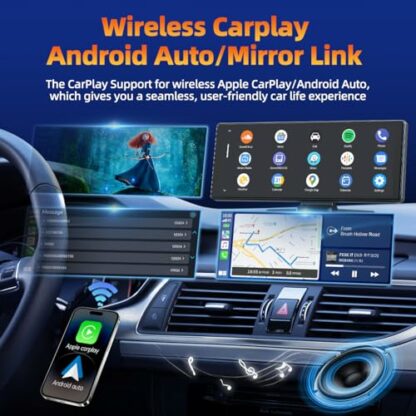 HOTPEAK Wireless Car Stereo for Apple Carplay & Android Auto - Image 4