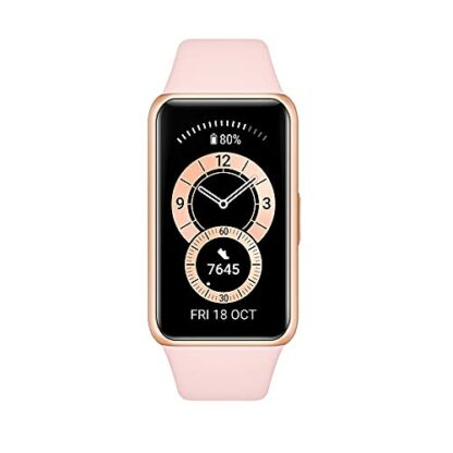 HUAWEI Band 6 Fitness Tracker Smartwatch for Men Women, 1.47’’ AMOLED Color Screen, All Day Spo2 and Heart Rate Monitoring,2 Week Battery Life,5ATM Waterproof, Global Version,Pink - Image 3