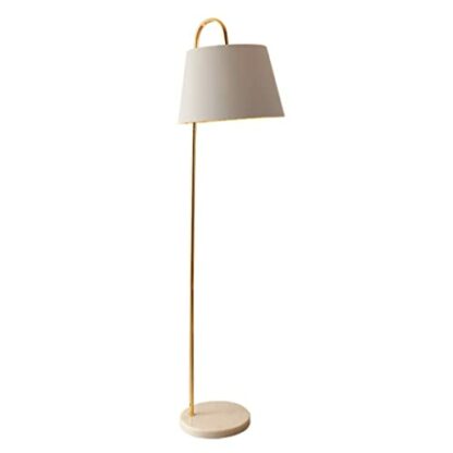 HZHXIFUFA Minimalist Exquisite Floor Lamp Black/White Standing Lamp with Hanging Acrylic Lampshade Marble Base Industrial Floor Lamps Bedroom Eye-Caring - Image 2