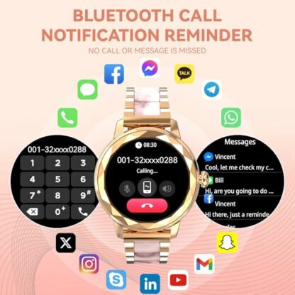 Homailida 2 in 1 1.2 inches Smart Watch for Women - Image 3