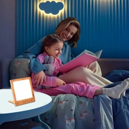 Huudngeje Fluorescent Desk Lamp 10000 Lux Bedside Light Lamp UV-Free LED Simulated Sunlight Touch Control with Support Stand 3 Huudngeje Fluorescent Desk Lamp 10000 Lux Bedside Light Lamp UV-Free LED Simulated Sunlight Touch Control with Support Stand - Image 3
