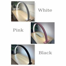 Huudngeje Half Moon Nail Desk Lamp U-Shaped LED Desk Lamp 30W Half Moon LED Nail Light 3 Light Modes Beauty Nail Supplement Light for Nail, Lash, Tattoo, Skincare Black UK Plug