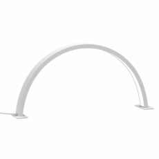 Huudngeje Half Moon Nail Desk Lamp U-Shaped LED Desk Lamp 30W Half Moon LED Nail Light 3 Color Temperature 2700k-6500k Lash Light for Nail, Lash, Tattoo, Skincare White UK Plug