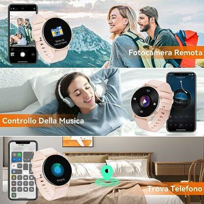 Hwagol Smart Watch (Answer/Make Calls), 1.39" Fitness Tracker, Smartwatch Heart Rate/Sleep Monitor/Pedometer/Calories, 140+ Sports Modes, Waterproof Women's Men's Fitness Watch for Android iOS - Image 3