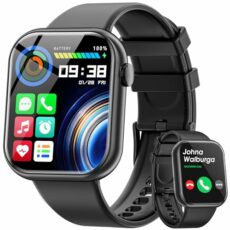 Hwagol Smart Watch (Answer/Make Calls), 1.85" Fitness Tracker, Smartwatch Heart Rate/Sleep Monitor/Pedometer/Calories, 140+ Sports Modes, Waterproof Women's Men's Fitness Watch for Android iOS