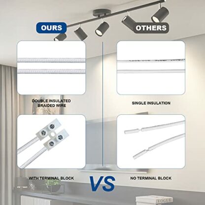 ILEEDear GU10 Lamp Holder 0.75mm² for LED and halogen, GU10 socket made of ceramic with quality silicone cable, pack of 8 - Image 4