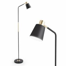 INMOZATA Floor Lamp, Modern Floor Lamps Retro Arch Standing Lamp, Adjustable Head Reading Floor Lamps for Living Room, Bedroom, E27 Socket