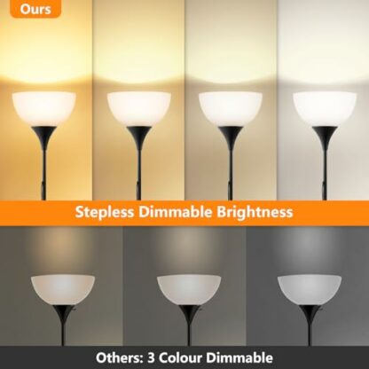 INMOZATA Floor lamp, Remote Control Standing Lamps - Image 3