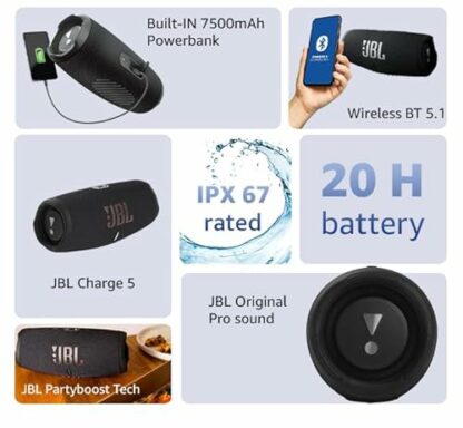 JBL Charge 5 - Portable Bluetooth Speaker - Image 3