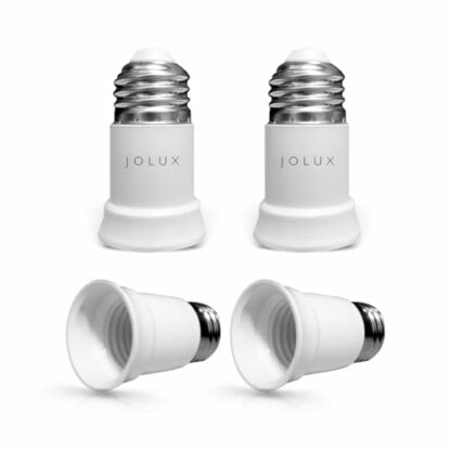 JOLUX E26 Socket Extender, E26 to E26 Lamp Bulb Socket Extension, Lamp Holder Adapter,4-Pack 2 JOLUX E26 Socket Extender, E26 to E26 Lamp Bulb Socket Extension, Lamp Holder Adapter,4-Pack - Image 2