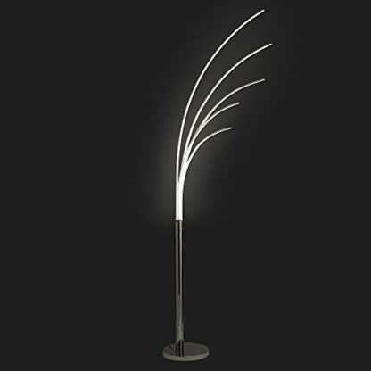 K LIVING LED Floor Lamp 5 Light Branch Floor Lamp in Chrome Finish and Staged Dimmer Touch - Image 4