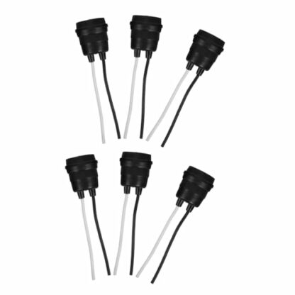 KITANDOVE Lamp Holder Light Socket Sealed E Socket Lamp Base Waterproof Black Pigtail Lamp Socket E Light Holder E Bulb Holder Lamp Sockets Waterproof Lamp Socket Metal - Image 2