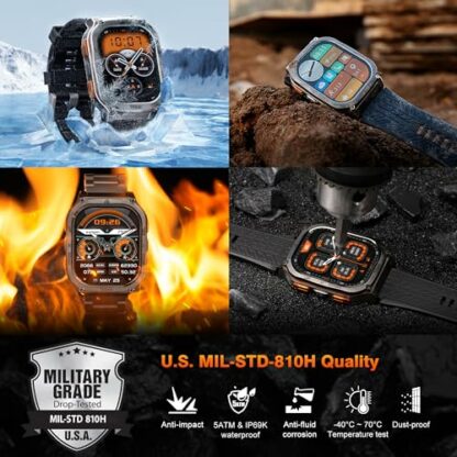 KOSPET M3 Ultra Smart Watch,Built in GPS,60 Days Long Battery,5ATM &IP69 Waterproof,1.96'' AMOLED HD Display AI Voice Assistant Rugged Military Full Metal Body Smartwatch 4 KOSPET M3 Ultra Smart Watch,Built in GPS,60 Days Long Battery,5ATM &IP69 Waterproof,1.96'' AMOLED HD Display AI Voice Assistant Rugged Military Full Metal Body Smartwatch - Image 4