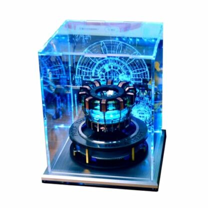 Kisss DIY Model Arc Reactor, 1:1 Scale LED Light MK1 Heart-shaped Arc Reactor Rotating Lamp Tech Desk Ornament Movie Museum Collection Christmas with Holographic Shield - Image 2