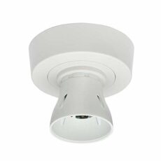 Knightsbridge SN8230T2 HO BC Batten Holder with Ceiling Rose Base ,White,3-Plate