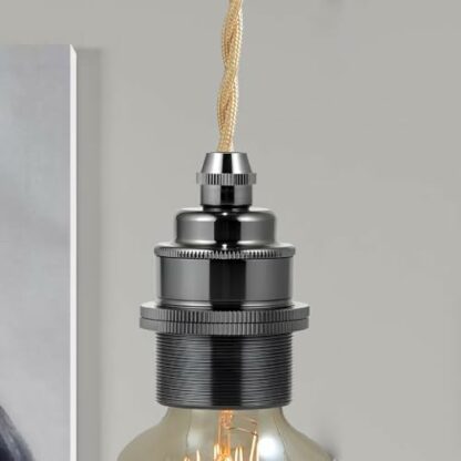 LEDSone Vintage Retro Bulb Socket Lamp Holder Industrial Edison E27 Bulb Light Socket for DIY Pendant Light, Wall Light Suitable for Lampshades - Image 4