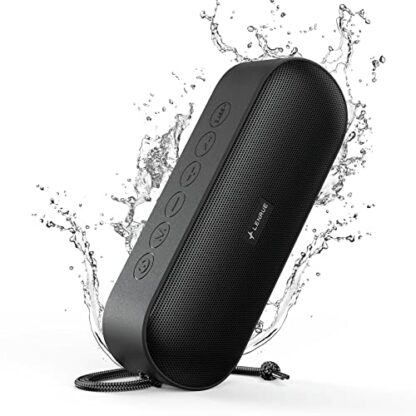 LENRUE Loud Bluetooth Speaker, Outdoor Enhanced IPX7 Waterproof Portable Speakers with Rich Bass, 14W HD Sound, 20-Hour Playtime, Wireless Speaker Soundbar for Shower, Party, BBQ, Home, Travel-Blue - Image 2