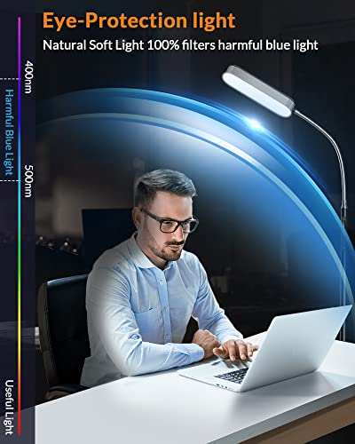 LEPOWER Floor Lamp, 18W Bright LED Floor Lamps for Living Room, 5 Color Temperatures & Stepless Dimmer, Touch Standing Lamp with 3 Timer Modes, Eye-Caring, Reading Floor Lamp for Bedroom, Office - Image 3