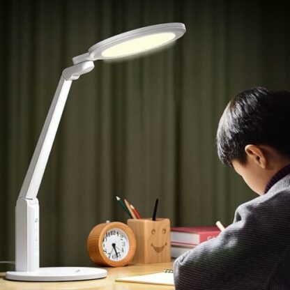 LGDEERCO LED Study Desk Lamp Has 5 Levels Of Color Temperature Adjustable Eye Protection Desk Lamp With Timer Function Reading Lamp White 12W 4 LGDEERCO LED Study Desk Lamp Has 5 Levels Of Color Temperature Adjustable Eye Protection Desk Lamp With Timer Function Reading Lamp White 12W - Image 4