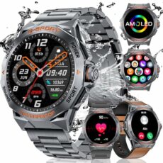 LIGE Smart Watch with Always on Display,1.32”HD Touch Screen Smart Watch for Men with Bluetooth Calls,AI Voice,Blood Pressure/Heart Rate/Calories Tracker,Mens Smart Watches for Android IOS