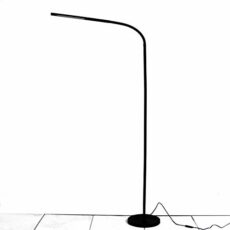 LIGHTEU, LED Floor Lamp 6 W Touch Sensor Switch, Floor Lamp Modern and Simple Style, Continuous Dimming, Long Adjustable Arm for Sofa/Office Reading, Living Room, Bedroom