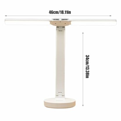 Led Table Lamp, Table Light, Led Lamp, Rechargeable Bedside Light Foldable Tabletop Lamps Portable Folding Led Reading Lamp for Bedside, Business Trips, Camping and Home Use - Image 3