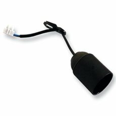 Ledmaxx 990027 A, 10 x Socket Fitting Lamp Socket Installation Mount Fitting 60 Watt, E27, Schwarz, 17.5 x 4 x 4 cm