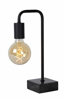 Lucide Table lamp, Steel, E27, 40 W, Black