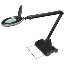 Lumeno 721X LED Magnifying lamp, Magnifier lamp, Workstation lamp, Cosmetic lamp, for Beauty Salon, hobbyist, as Reading aid. Magnifying Glass Available in 3, 5 or 8 diopters