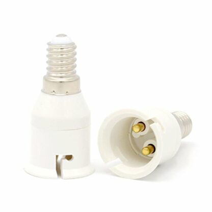 Luminosa E14 to B22 Lamp Holder Adapter Converter (Pack of 2 Adapters)/ ES Edison Small Screw to Bayonet Bulb Socket Adapter/LED Light Adapter Converter / 1 Year Warraty/CE Certified - Image 4