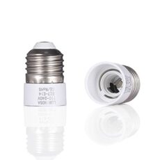 Luminosa E27 to E14 Lamp Socket Adapter Converter holder for LED Halogen Edison Energy Saving Smart Bulb (Pack of 2) / Convert Large Screw to Small Screw Socket Lamp Convertor Adaptor/CE certified