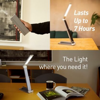 Lytup Portable LED Desk Lamp – Compact, Foldable, Adjustable Brightness, 180-Degree Rotation, Type-C Charging for Home, Office, Travel, Multi Purpose Use - Image 4