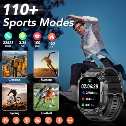 MEGALITH Smart Watch for Men Fitness Tracker Sports Smartwatch for Android iOS - Blood Pressure Health Monitor - Bluetooth Answer/Make Call - Image 3